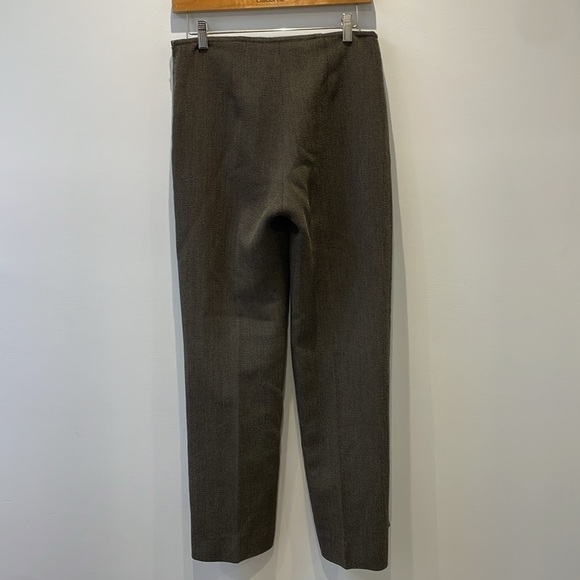 Vivian Shyu wool textured brown dress pants straight leg side zipper size 6 - Picture 11 of 12
